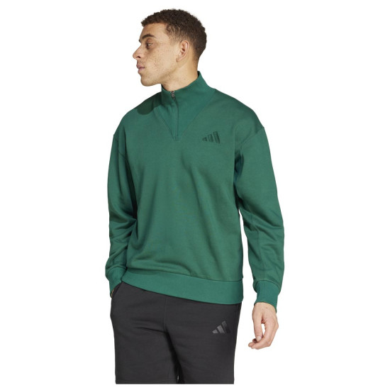 Adidas Ανδρικό φούτερ All SZN Fleece Quarter-Zip Crew Sweatshirt Adidas Ανδρικό φούτερ All SZN Fleece Quarter-Zip Crew Sweatshirt